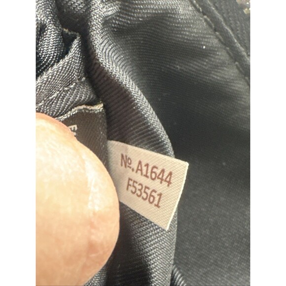 Coach Double Zip Wallet Wrislet Black Pebbled Soft Leather Small F53561 Card - Picture 14 of 16